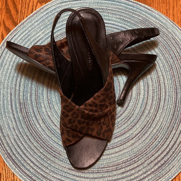 Donald J Pliner Avery S4 Leopard Print Sling Back Heels - Picture 12 of 14